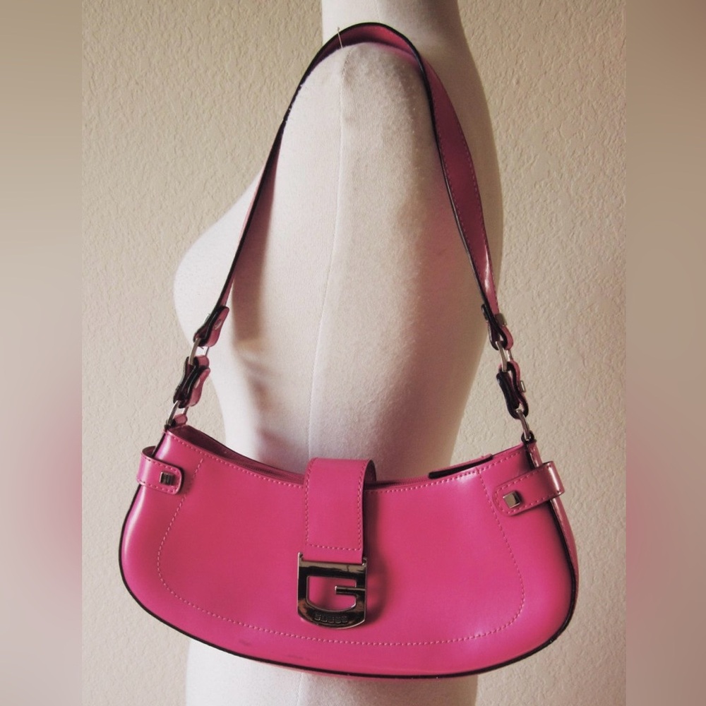 Guess Fuchsia Shoulder Bag